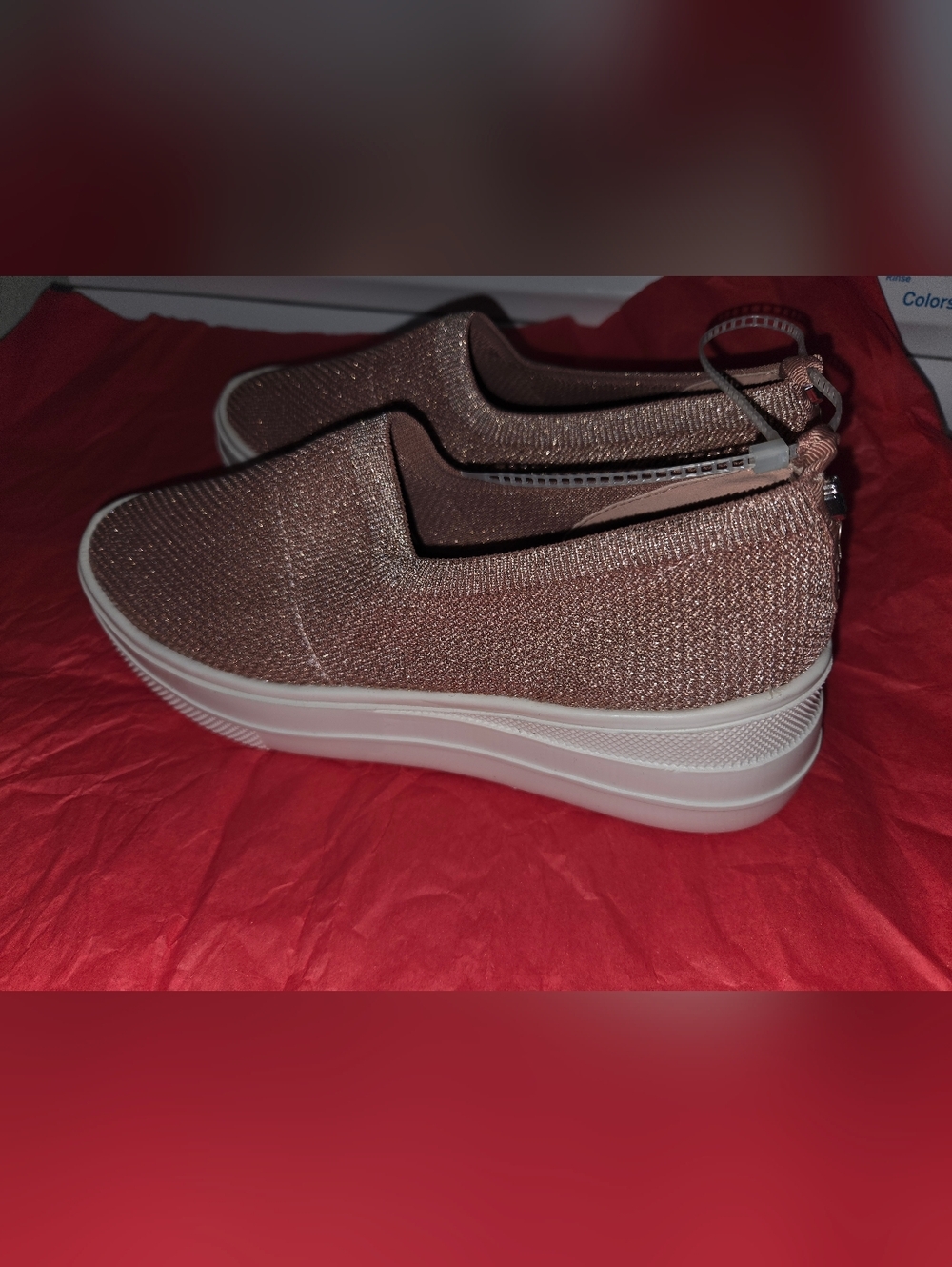 Carvela Metallic Rose Slip-On Sneakers